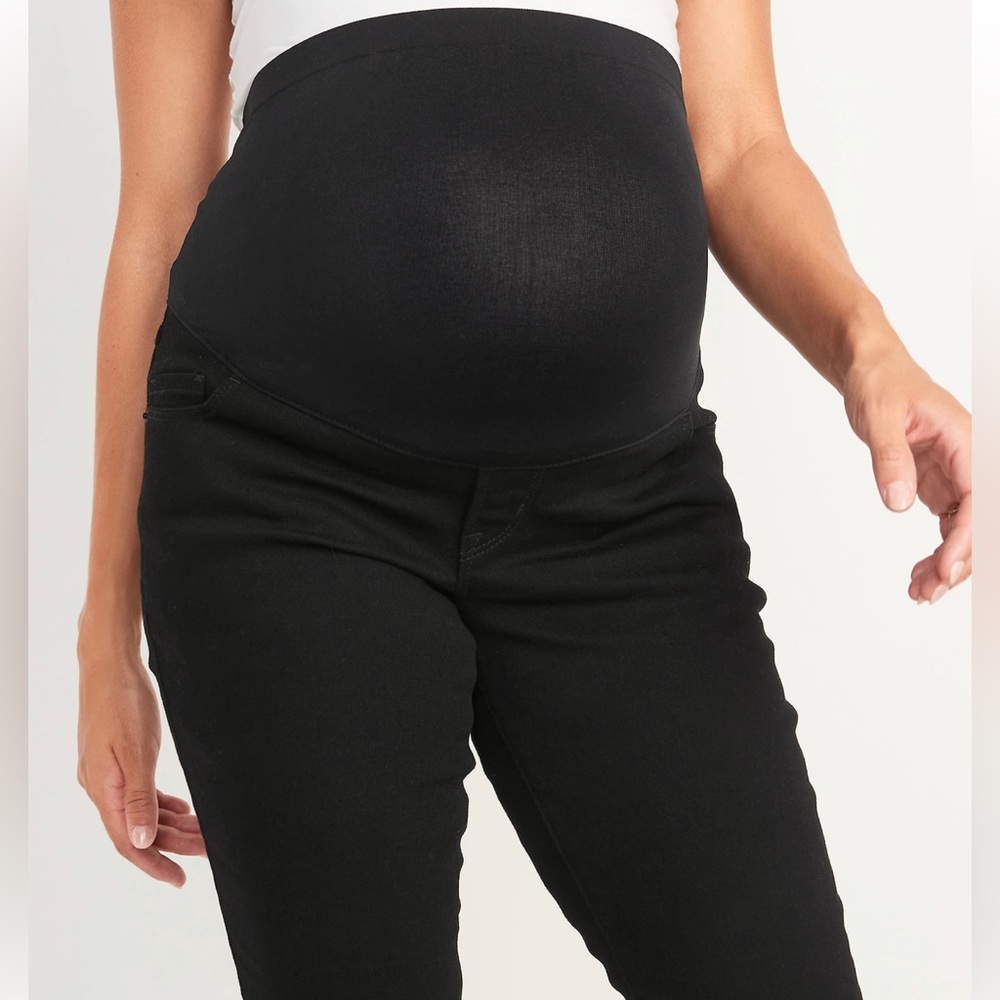 Maternity Old Navy Skinny Black Jeans 4 short/petite
